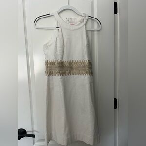Lily Pulitzer White Halter Sleveless Dress Size 0